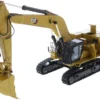CAT Caterpillar 395 Next Generation Hydraulic Excavator General Purpose Version Yellow with Operator and Additional Tools High Line Series 1/50 Diecast Model Diecast Masters 85709