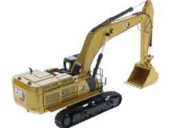 CAT Caterpillar 395 Next Generation Hydraulic Excavator General Purpose Version Yellow with Operator and Additional Tools High Line Series 1/50 Diecast Model Diecast Masters 85709
