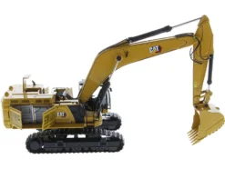 CAT Caterpillar 395 Next Generation Hydraulic Excavator General Purpose Version Yellow with Operator and Additional Tools High Line Series 1/50 Diecast Model Diecast Masters 85709