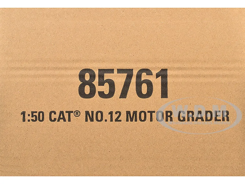 CAT Caterpillar No.12 Motor Grader Yellow with Operator "Vintage Series" 1/50 Diecast Model by Diecast Masters