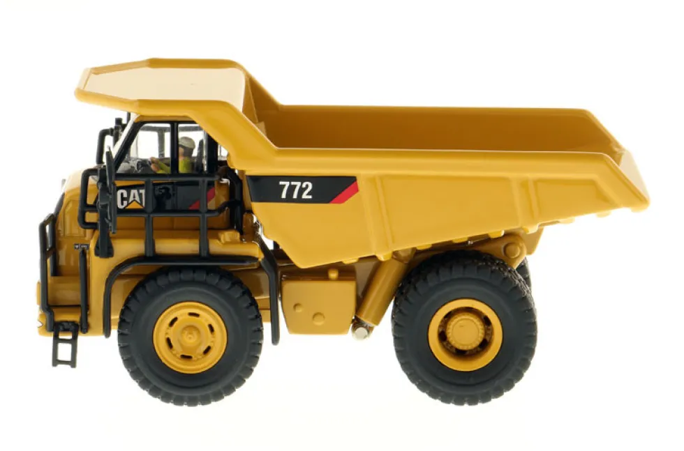 CAT Caterpillar 772 Off-Highway Dump Truck Operator High Line Series 1/87 HO Scale Diecast Model Diecast Masters 85261