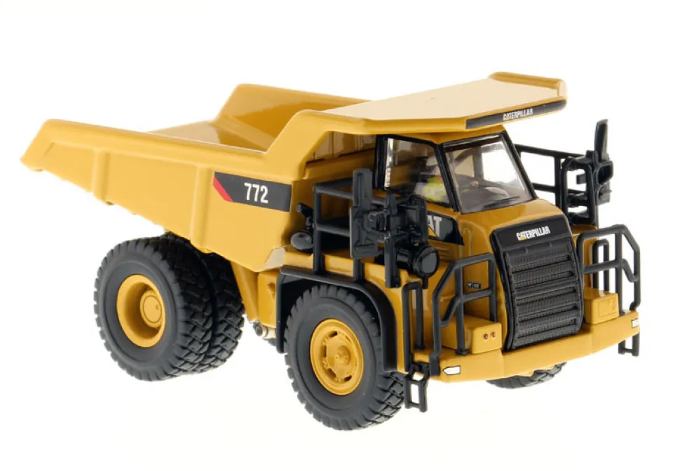 CAT Caterpillar 772 Off-Highway Dump Truck Operator High Line Series 1/87 HO Scale Diecast Model Diecast Masters 85261