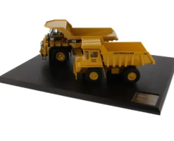 CAT Caterpillar 769 Off-Highway Truck 1963 2006 CAT Caterpillar 770 Off-Highway Truck 2007 Present with Operators Evolution Series Set of 2 pieces 1/50 Diecast Models Diecast Masters 85562