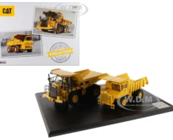 CAT Caterpillar 769 Off-Highway Truck 1963 2006 CAT Caterpillar 770 Off-Highway Truck 2007 Present with Operators Evolution Series Set of 2 pieces 1/50 Diecast Models Diecast Masters 85562