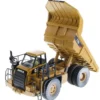 CAT Caterpillar 770 Off Highway Truck Yellow Weathered with Operator Weathered Series 1/50 Diecast Model Diecast Masters 85756