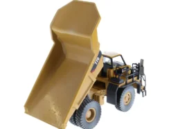 CAT Caterpillar 770 Off Highway Truck Yellow Weathered with Operator Weathered Series 1/50 Diecast Model Diecast Masters 85756