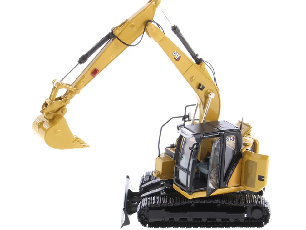 CAT Caterpillar 315 Track Type Hydraulic Excavator Yellow Operator High Line Series 1/50 Diecast Model Diecast Masters 85957