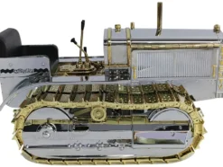 CAT Caterpillar Twenty Tractor "100th Anniversary" Chrome and Gold "Centennial Series" 1/16 Diecast Model by Diecast Masters