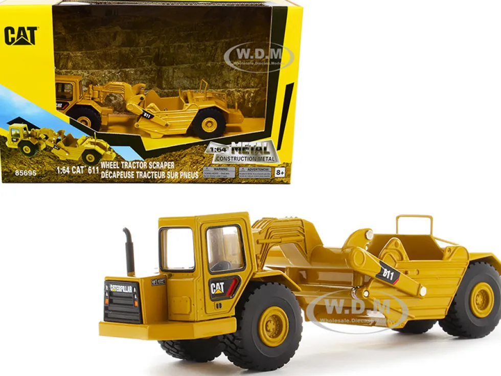 CAT Caterpillar 611 Wheel Tractor Scraper Play & Collect Series 1/64 Diecast Model Diecast Masters 85695