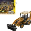 CAT Caterpillar 420 XE Backhoe Loader with Work Tools Yellow 1/64 Diecast Model Diecast Masters 85765