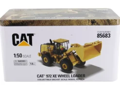 CAT Caterpillar 972 XE Wheel Loader Yellow with Operator High Line Series 1/50 Diecast Model Diecast Masters 85683