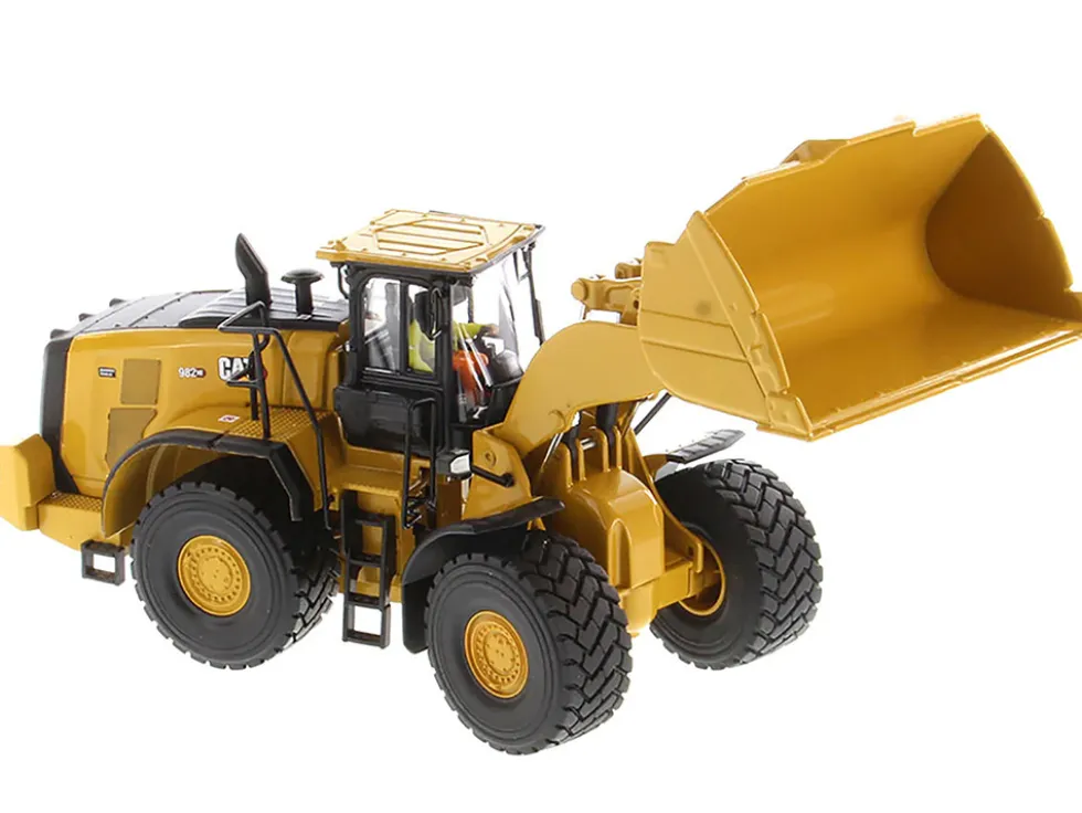 CAT Caterpillar 982 XE Wheel Loader Yellow with Operator High Line Series 1/50 Diecast Model Diecast Masters 85685