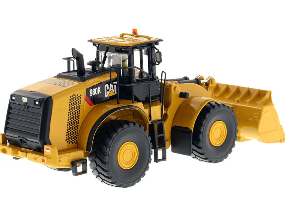 Caterpillar 980K Wheel Loader Rock Configuration with Operator High Line Series 1/50 Model by Diecast Masters 85296