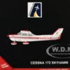 Cessna 172 Skyhawk Aircraft "N12631" Red and White "Gemini General Aviation" Series 1/72 Diecast Model Airplane by GeminiJets