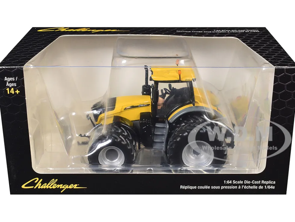 Challenger 1042 Tractor with Front and Rear Dual Wheels Yellow 1/64 Diecast Model by SpecCast