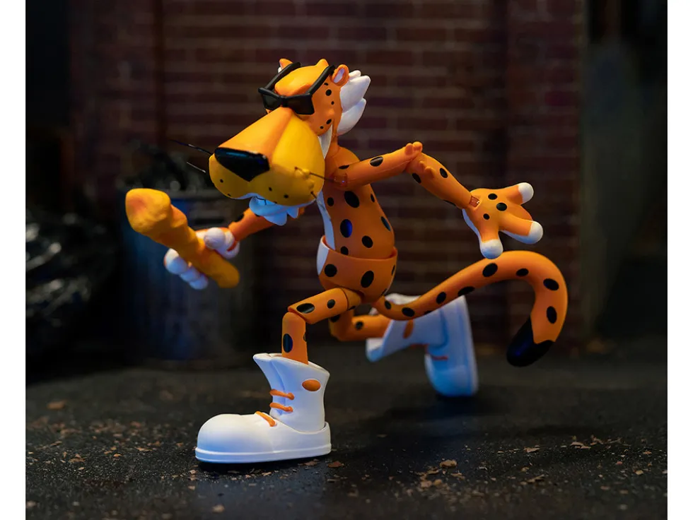 Chester Cheetah 5 5 Figure with Accessories and Alternate Head and Hands Cheetos Crunchy model Jada 34048