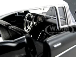 1957 Chevrolet Bel Air Black 1/24 Diecast Car Model Motormax 73228