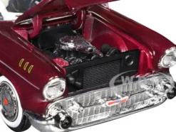 1957 Chevrolet Bel Air Burgundy Metallic and Silver Metallic 