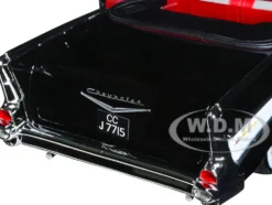 1957 Chevrolet Bel Air Convertible Black James Bond 007 Dr. No 1962 Movie 1/18 Diecast Model Car Motormax 79831