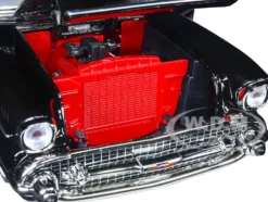1957 Chevrolet Bel Air Convertible Black James Bond 007 Dr. No 1962 Movie 1/18 Diecast Model Car Motormax 79831
