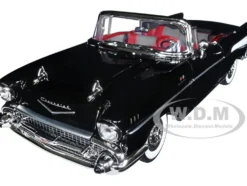 1957 Chevrolet Bel Air Convertible Black James Bond 007 Dr. No 1962 Movie 1/18 Diecast Model Car Motormax 79831