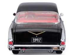 1957 Chevrolet Bel Air Coupe Black with Red Interior