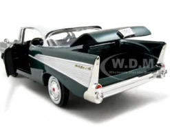 1957 Chevrolet Bel Air Green 1/24 Diecast Model Car Motormax 73228
