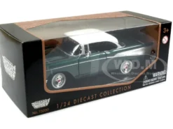 1957 Chevrolet Bel Air Green 1/24 Diecast Model Car Motormax 73228