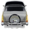 1957 Chevrolet Bel Air Lowrider Gray with Black Top and Gold Accents 1/64 Diecast Model Car by IXO Models