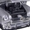 1950 Chevrolet Bel Air Lowrider Silver Metallic Blue Metallic Top Get Low Series 1/24 Diecast Model Car Motormax 79026
