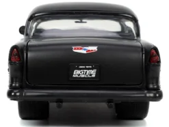 1955 Chevrolet Bel Air #24 Purple Metallic and Matt Black