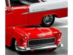 1955 Chevrolet Bel Air Red and White 