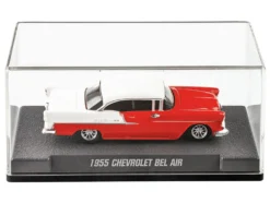 1955 Chevrolet Bel Air Red and White 