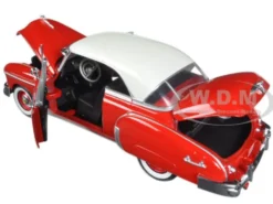1950 Chevrolet Bel Air Red 1/24 Diecast Car Model by Motormax - www.diecastmodelswholesale.com