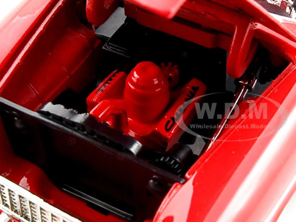 1955 Chevrolet Bel Air Red 1/24 Diecast Model Car Motormax 73229