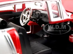 1955 Chevrolet Bel Air Red 1/24 Diecast Model Car Motormax 73229