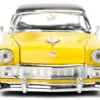1956 Chevrolet Bel Air Yellow and Black "Bigtime Muscle" Series 1/24 Diecast Model Car by Jada