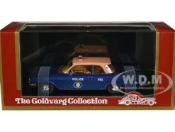 1961 Chevrolet Biscayne "Nassau County Police Department" Blue Metallic with Beige Top Limited Edition to 150 pieces Worldwide 1/43 Model Car by Goldvarg Collection