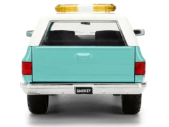 1980 Chevrolet Blazer Light Green with White Top and Graphics and Smokey Bear Diecast Figure