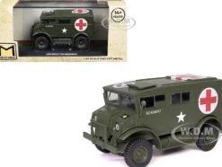Chevrolet C8A Ambulance Olive Drab "United States Army" 1/43 Diecast Model by Militaria Die Cast
