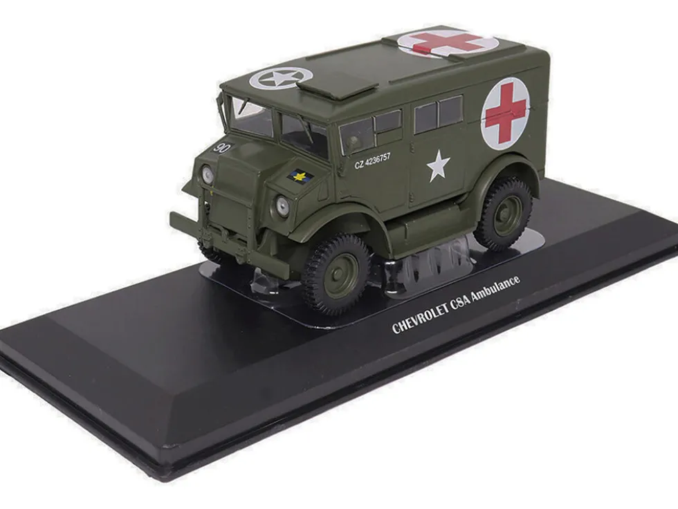 Chevrolet C8A Ambulance Olive Drab "United States Army" 1/43 Diecast Model by Militaria Die Cast