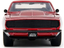 1967 Chevrolet Camaro Candy Red and Silver Metallic Bigtime Muscle Series 1/24 Diecast Model Car Jada 34719