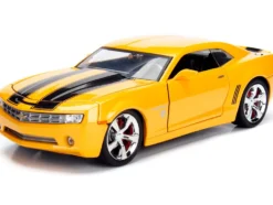 2006 Chevrolet Camaro Concept Yellow Bumblebee Robot on Chassis Collectible Metal Coin Transformers Movie 1/24 Diecast Model Car Jada 98497