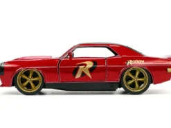 1969 Chevrolet Camaro Dark Red Metallic Black Top Robin Diecast Figure Batman Hollywood Rides Series 1/32 Diecast Model Car Jada 33088