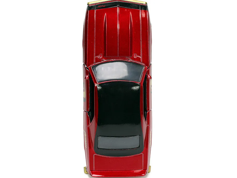 1969 Chevrolet Camaro Dark Red Metallic Black Top Robin Diecast Figure Batman Hollywood Rides Series 1/32 Diecast Model Car Jada 33088
