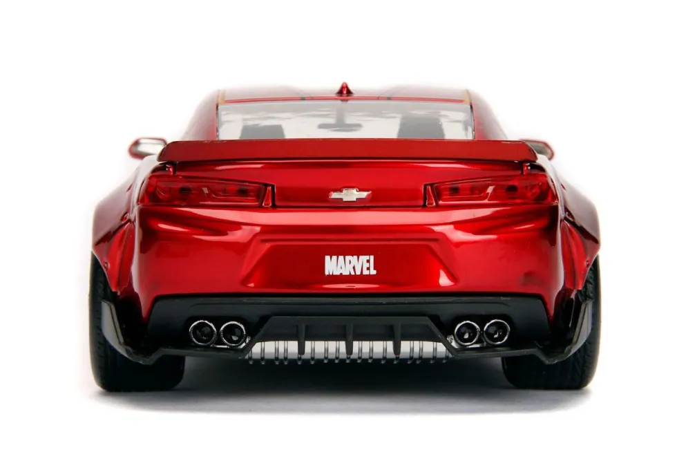 2016 Chevrolet Camaro Iron Man Diecast Figure Marvel Series 1/24 Diecast Model Car Jada 99724
