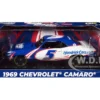 1969 Chevrolet Camaro #5 Kyle Larson "Hendrick Motorsports First Win Tribute" Blue and White with Graphics 1/18 Diecast Model Car by Highway 61
