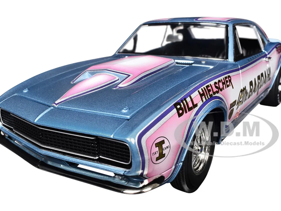1967 Chevrolet Camaro "Mr. Bardahl Drag Car" Blue Metallic with Red and White Graphics Limited Edition to 312 pieces Worldwide 1/18 Diecast Model Car by ACME