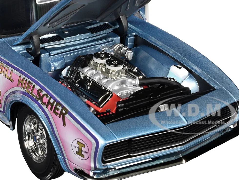 1967 Chevrolet Camaro "Mr. Bardahl Drag Car" Blue Metallic with Red and White Graphics Limited Edition to 312 pieces Worldwide 1/18 Diecast Model Car by ACME
