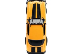 1977 Chevrolet Camaro Off Road Version Bumblebee Yellow Metallic with Black Stripes and Transformers Logo Diecast Statue Transformers Rise of the Beasts 2023 Movie Hollywood Rides Series 1/24 Diecast Model Car Jada 34263